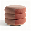 Pouf décoratif en tissu avec design en relief dimensions 40 x 40 x 30cm