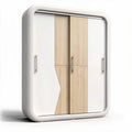 Armoire moderne en bois et MDF blanche 90 x 50 x 180 cm