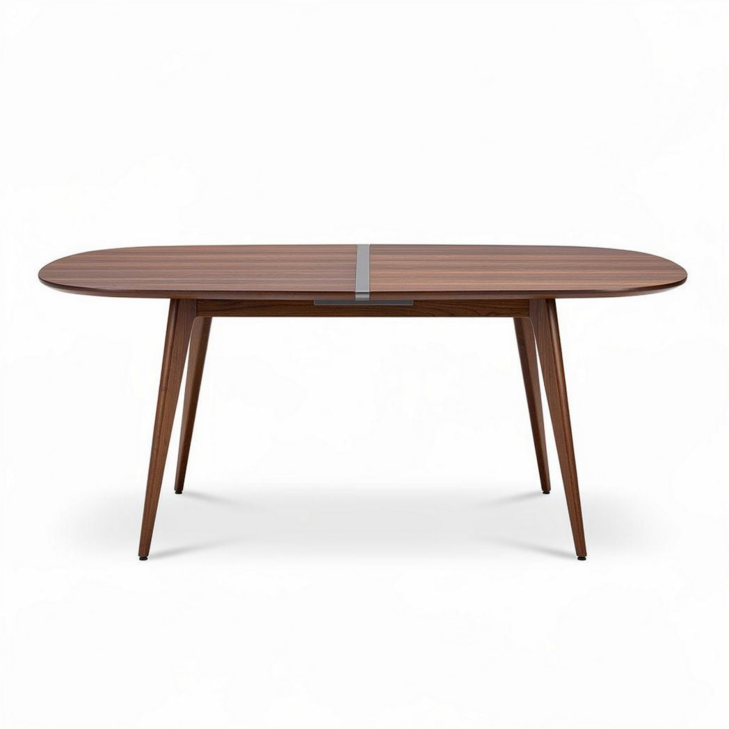 Table à manger en bois de noyer 200 x 100 x 75 cm pour salle à manger