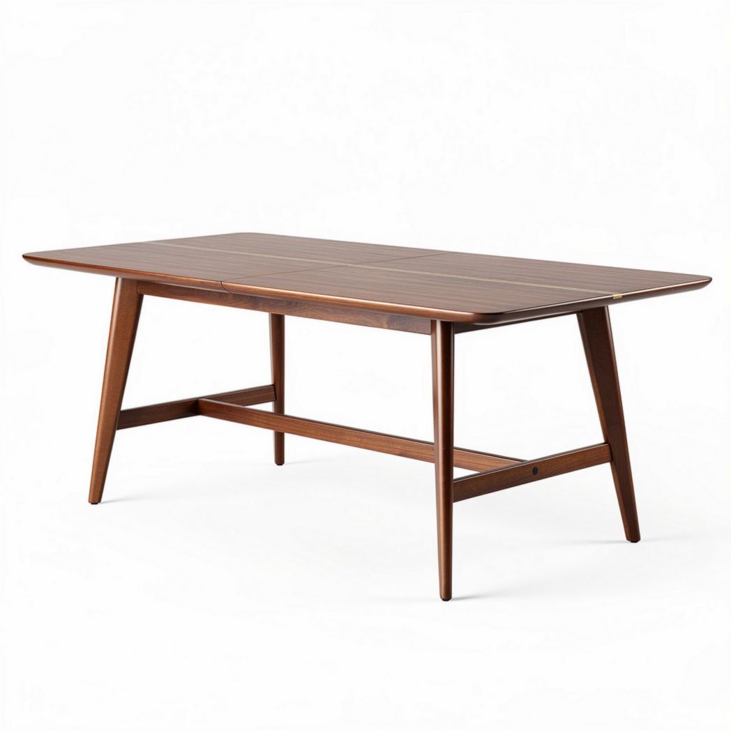 Table de salle à manger en bois foncé dimensions 180 x 90 x 75 cm